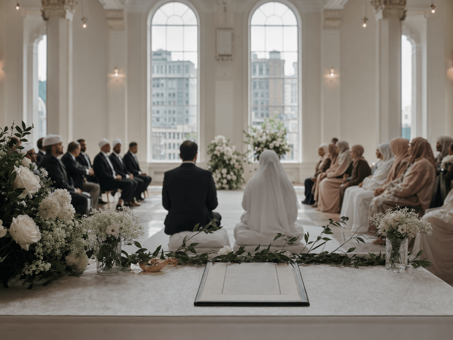 Mariage — plan large, cérémonie